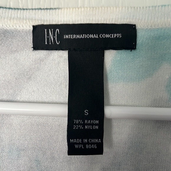 Grey/teal cardigan from INC, size small - Picture 4 of 7